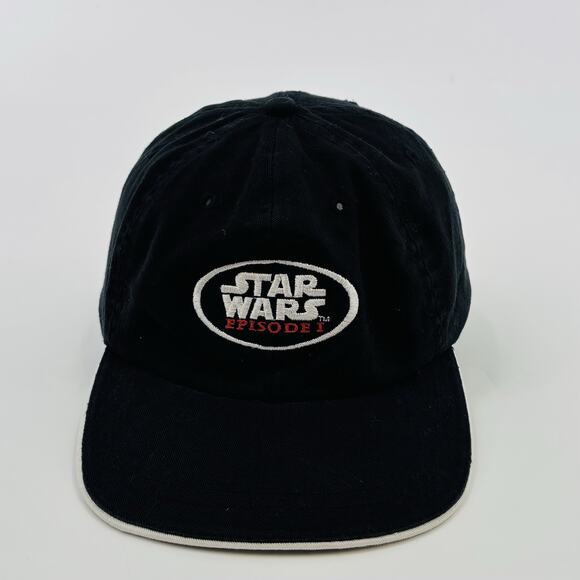 Star Wars Episode 1 Baseball Hat Cap Adult One Size Black Adjustable Movie Promo - Picture 1 of 6